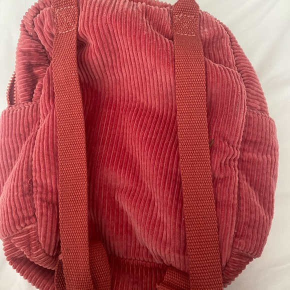 pink zara corduroy mini backpack - Picture 3 of 6